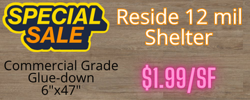 In stock LVP at Karen's Carpetmax of flint, mi - reside 12 mil shelter from shaw light commercial grade glue-down lvp